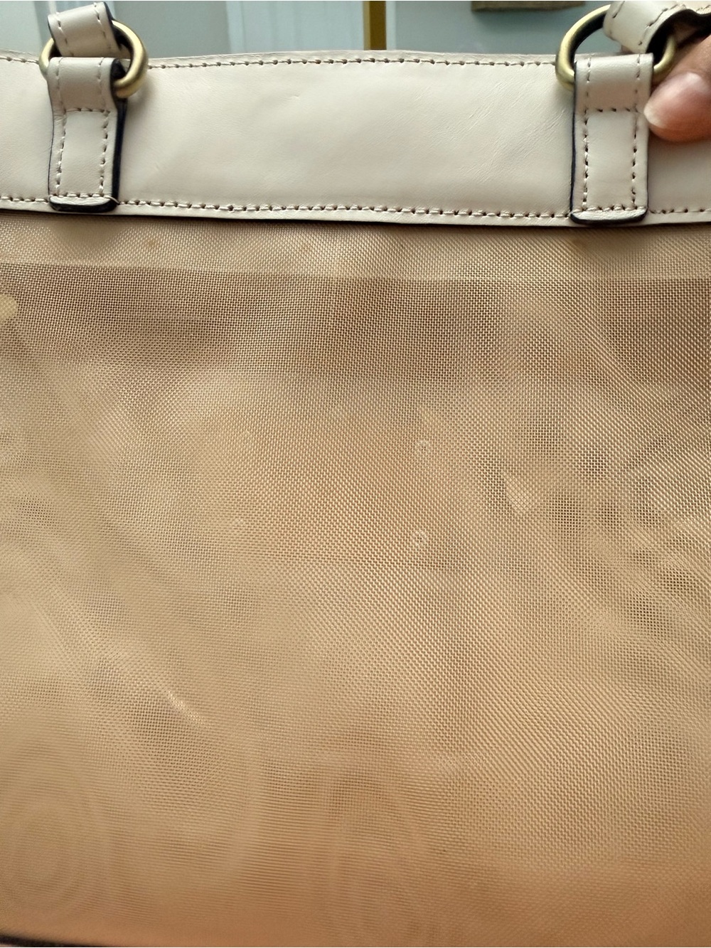 Patricia Nash Ivory Floral Cutwork Leather Tote with Tassels - Picture 9 of 10